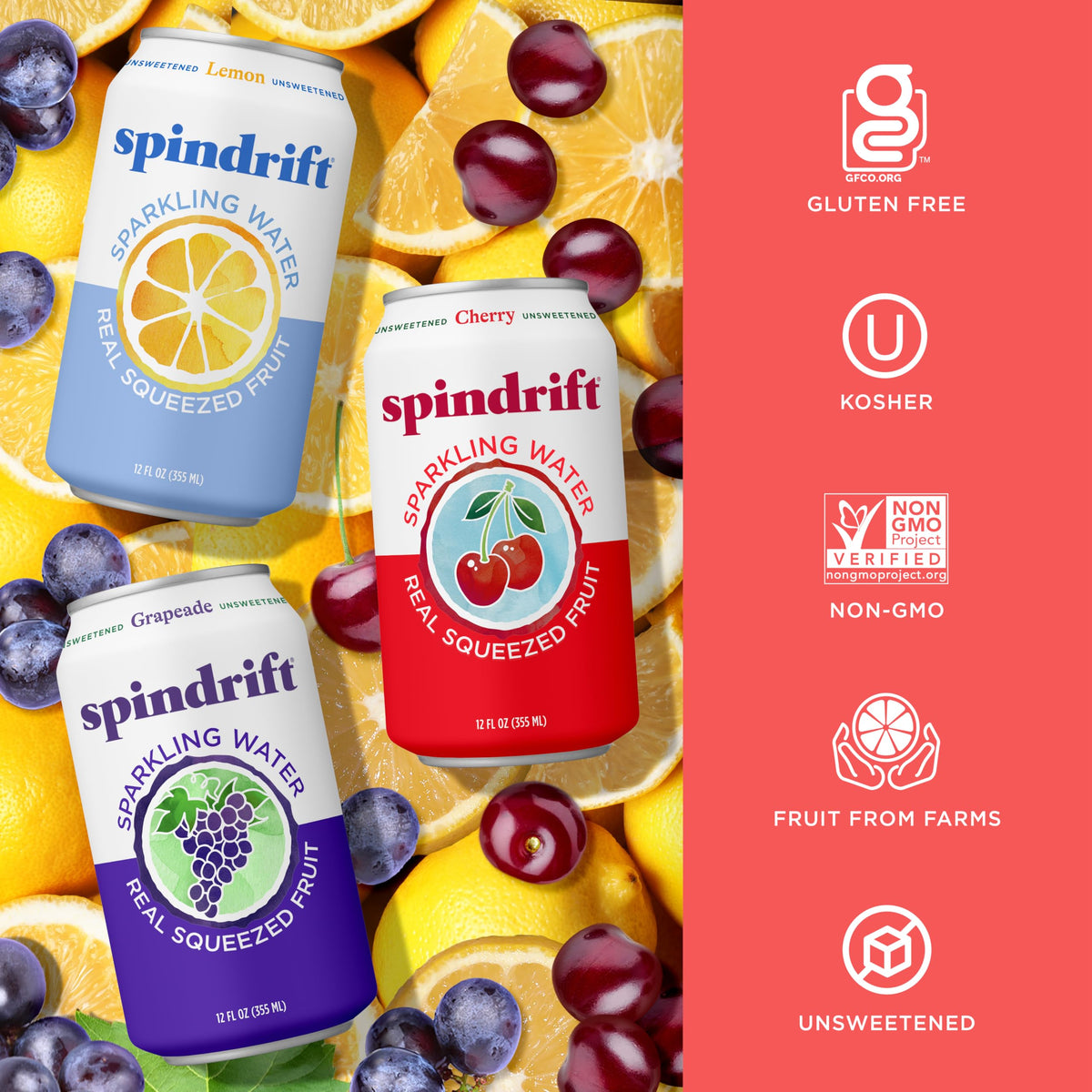 Sparkling Water Variety Pack 12 Fl Oz Cans Pack of 24 Z975