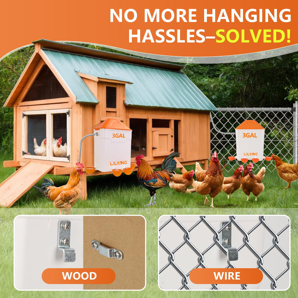 Automatic Chicken Waterer 3 Gallon N29424
