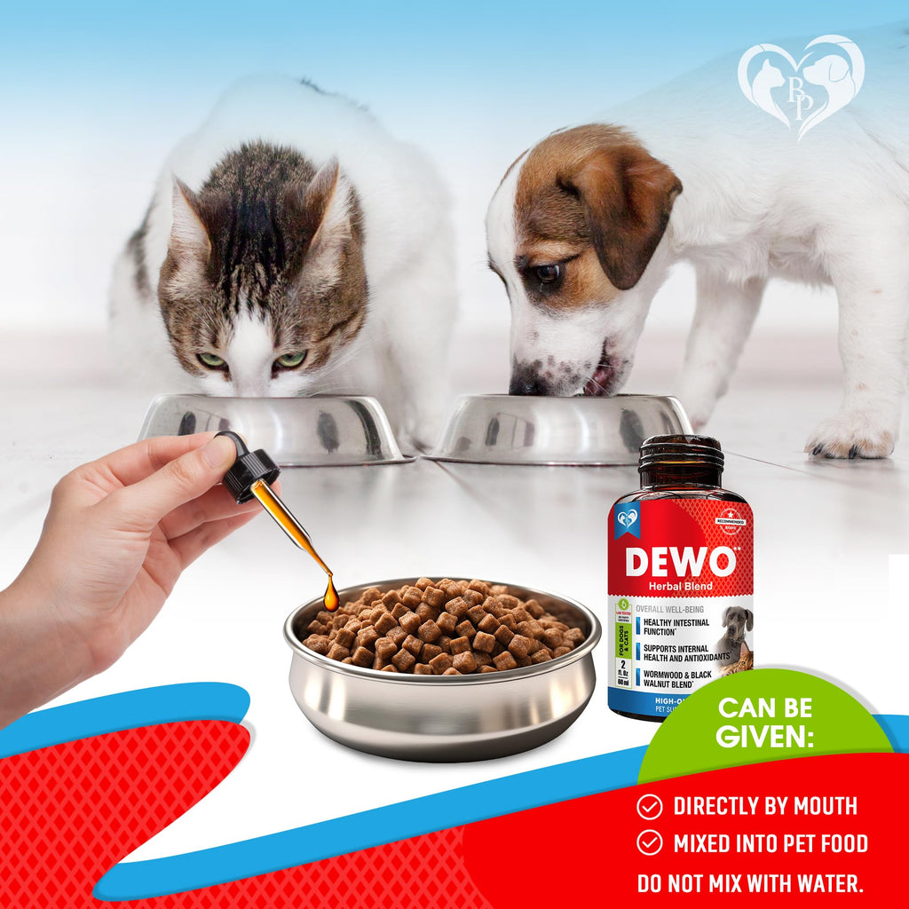Herbal Cleanse with Wormwood, Black Walnut for Dogs, Puppies & Cats X5159