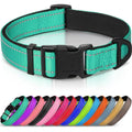 Reflective Adjustable Neoprene Padded Dog Collar W169