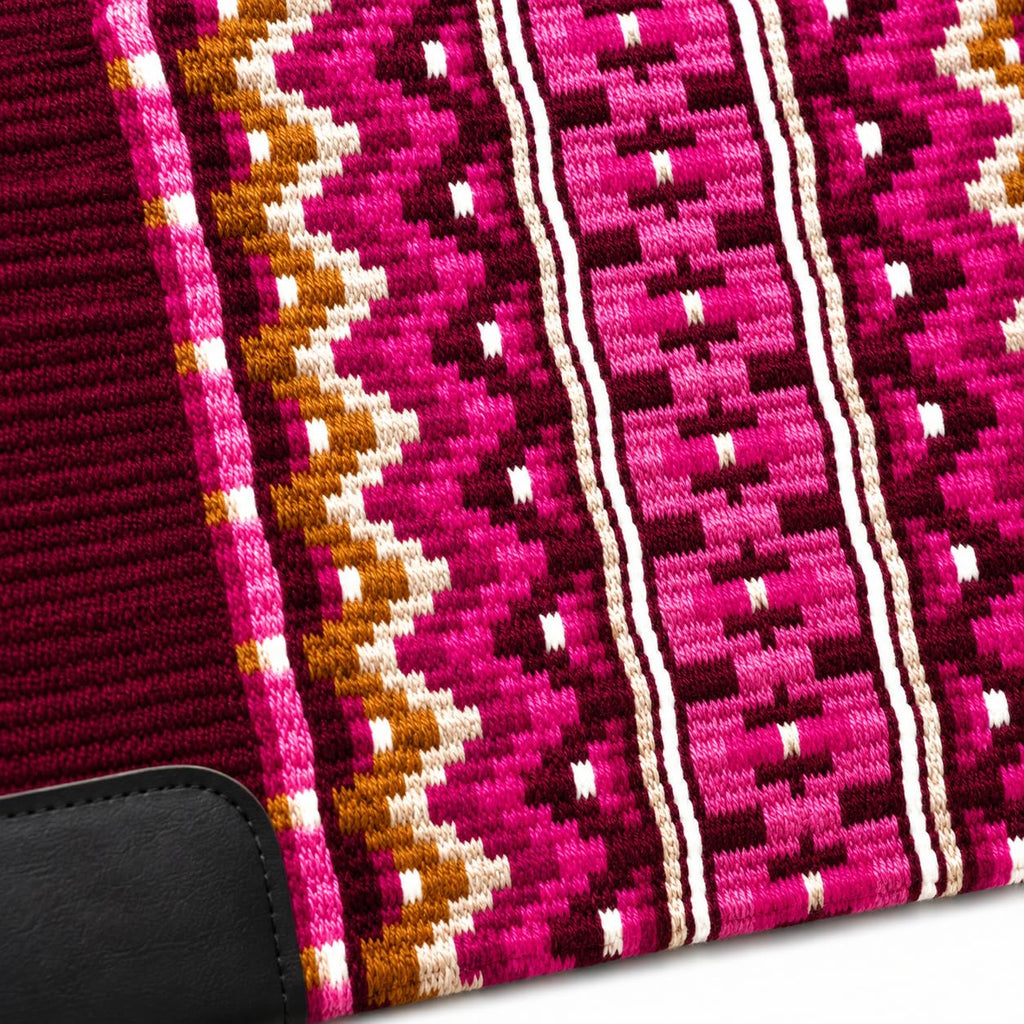 Burgundy Pink Tribal Horse Saddle Pad H850548