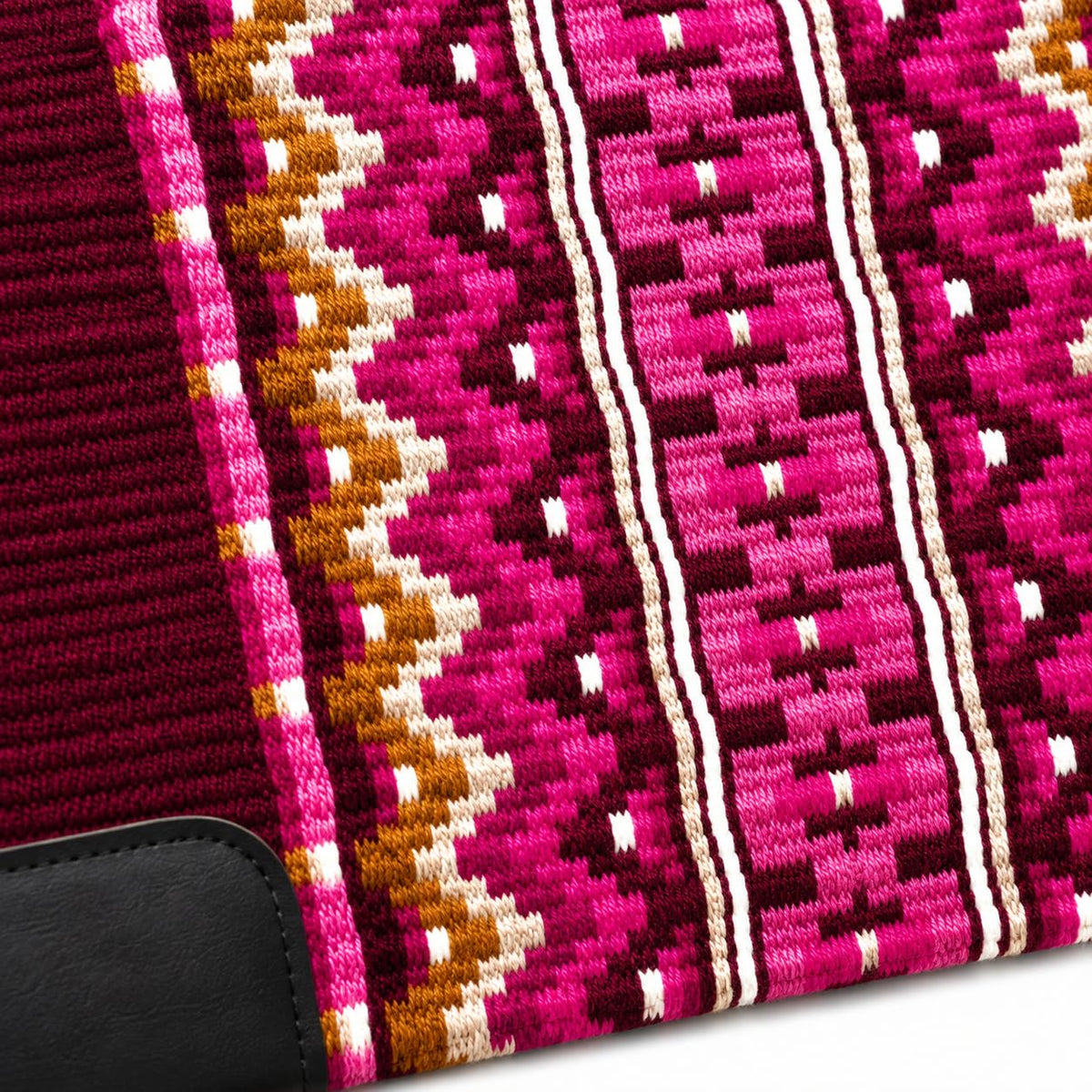 Burgundy Pink Tribal Horse Saddle Pad H850548
