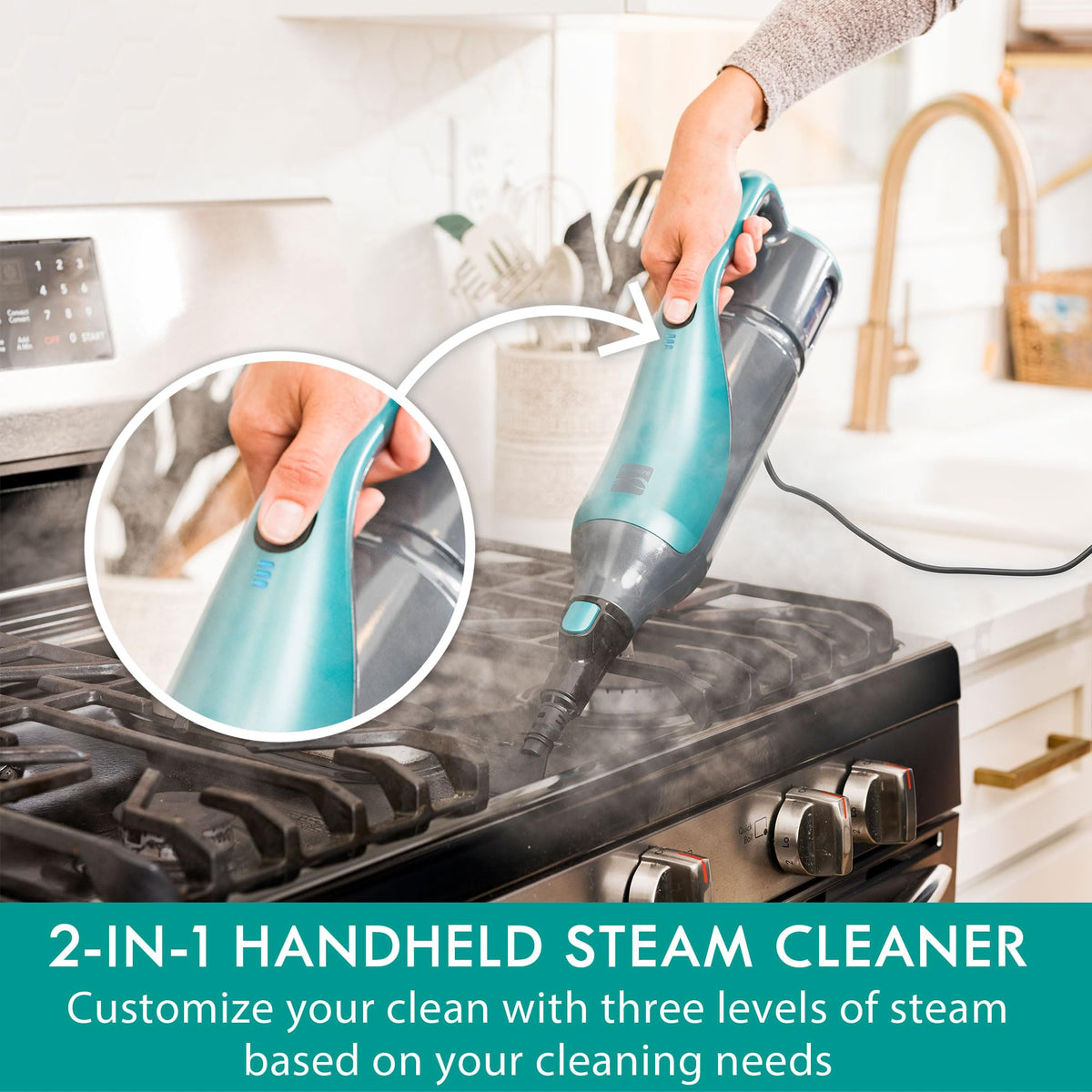 2-in-1 Steam Mop Hard Floor Cleaner E3049