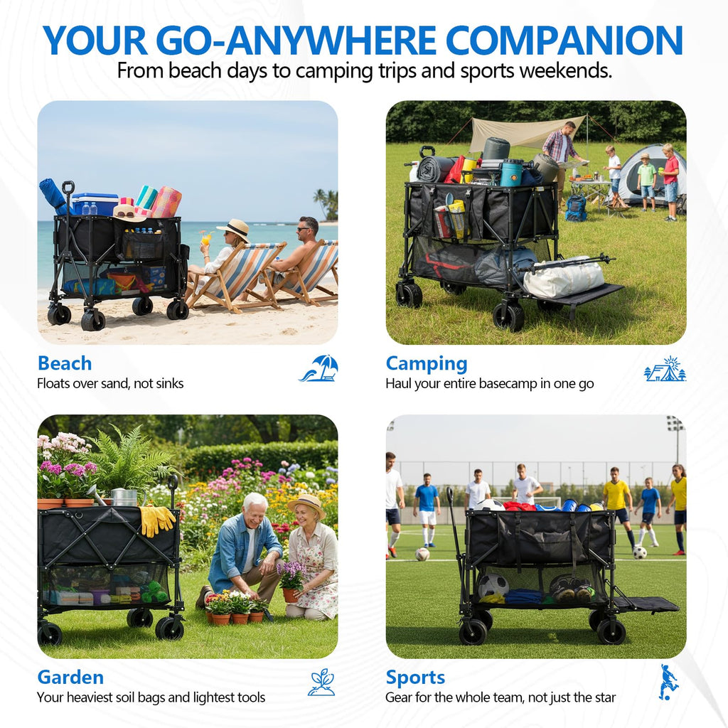 400L Foldable Utility Cart F3247