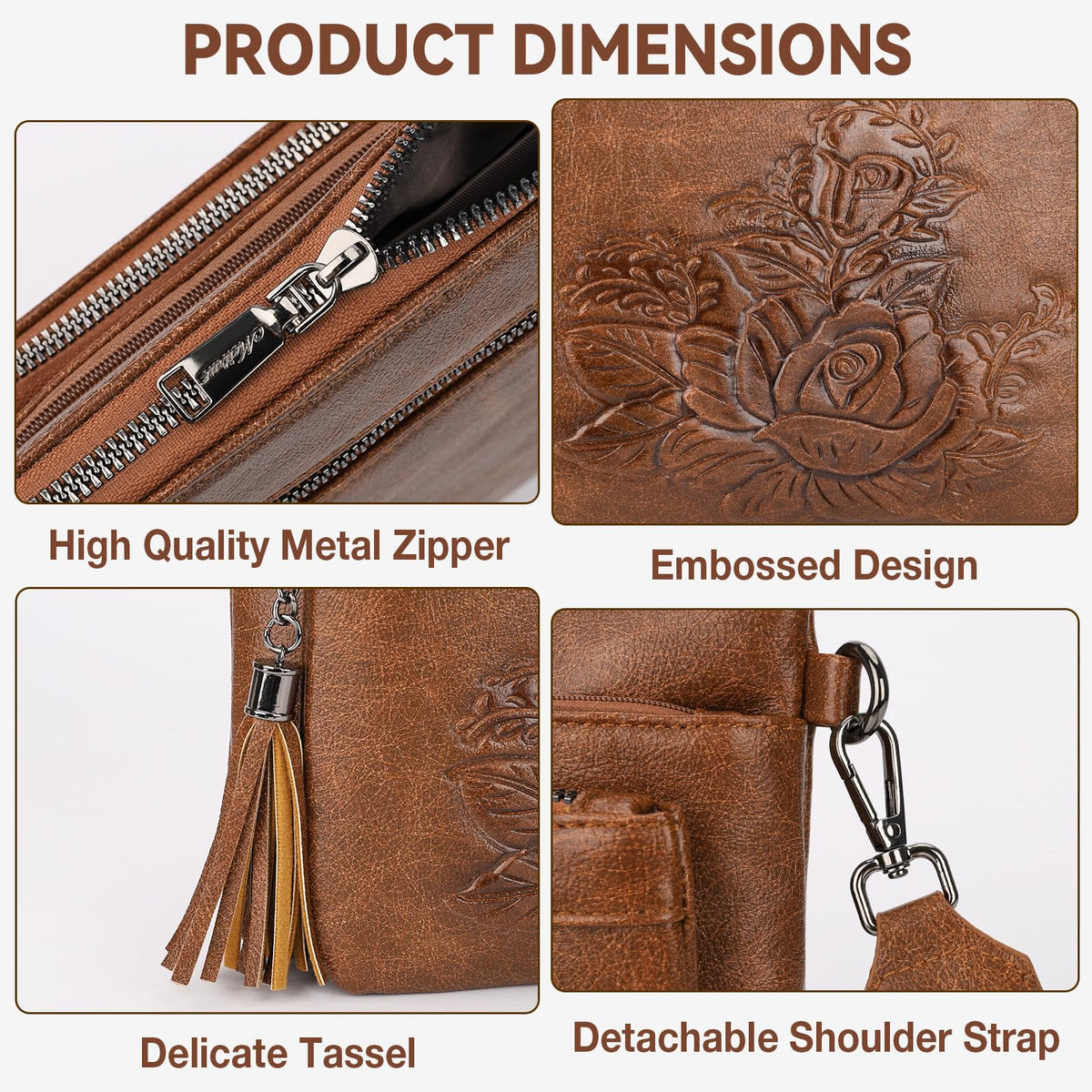Vegan Leather Crossbody Bag L639374