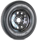 Trailer Tire Rim Assembly 5.30-12 5 Lug Black Wheel E554