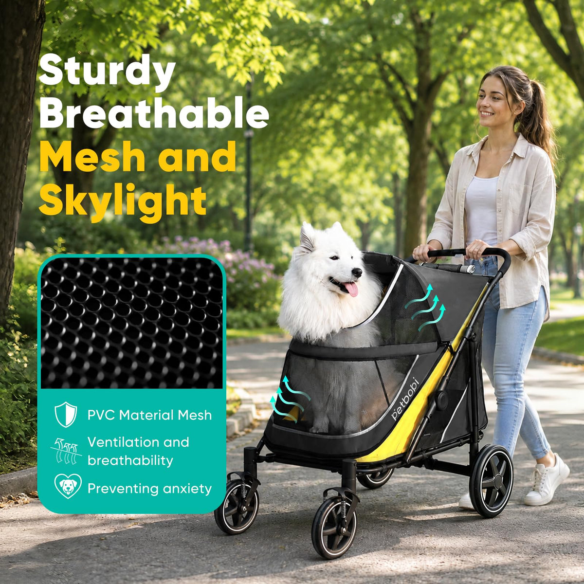 Dog Stroller for Large Medium Dogs up to 80 lbs Z682125
