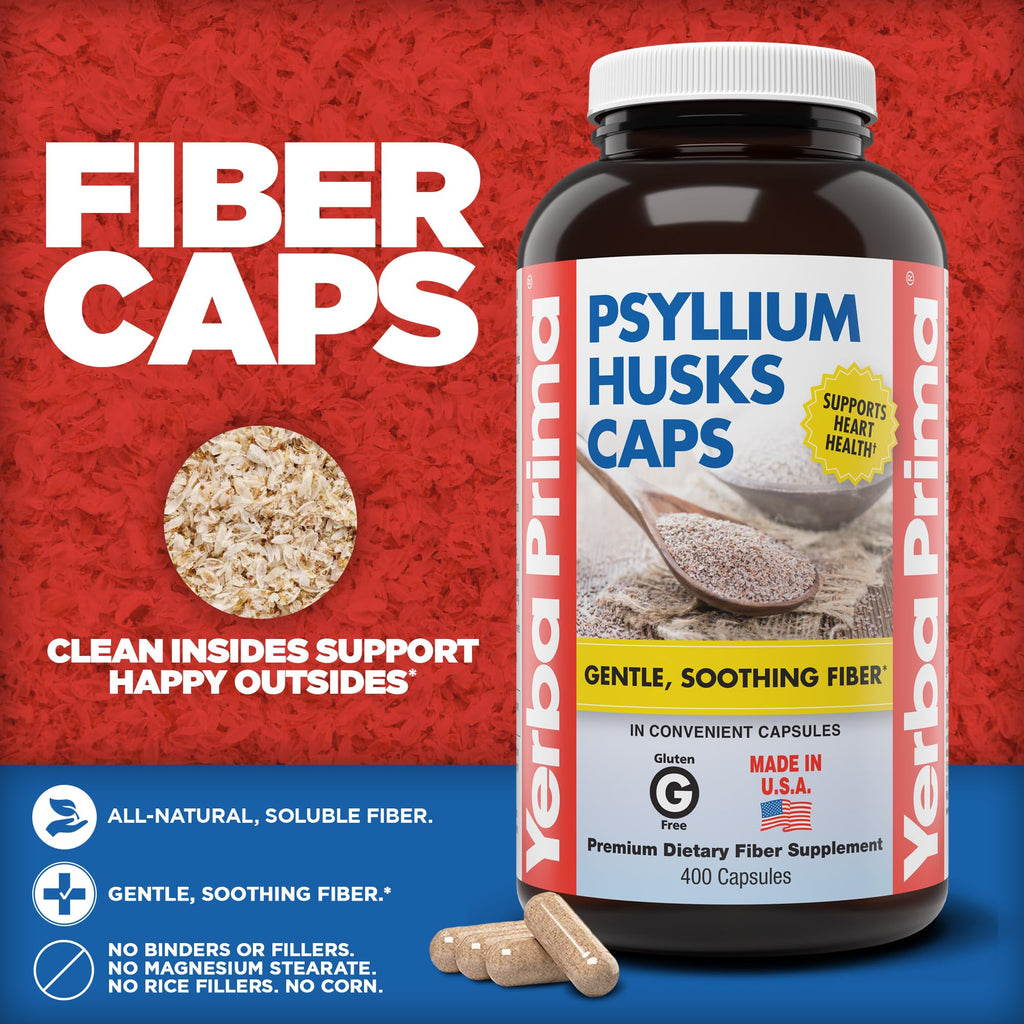 Psyllium Husks Caps 400 Capsules L5757