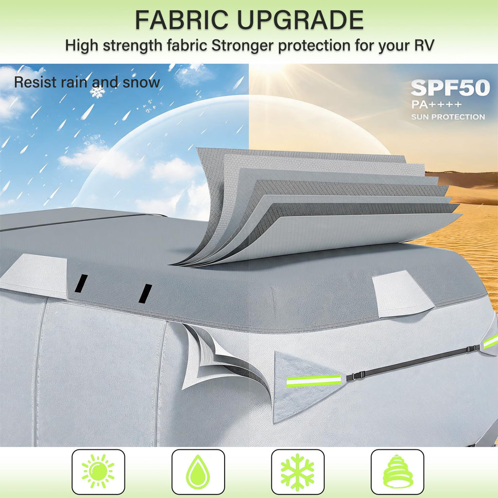 7 Layers Waterproof Fiberglass Travel Trailer Cover O9542