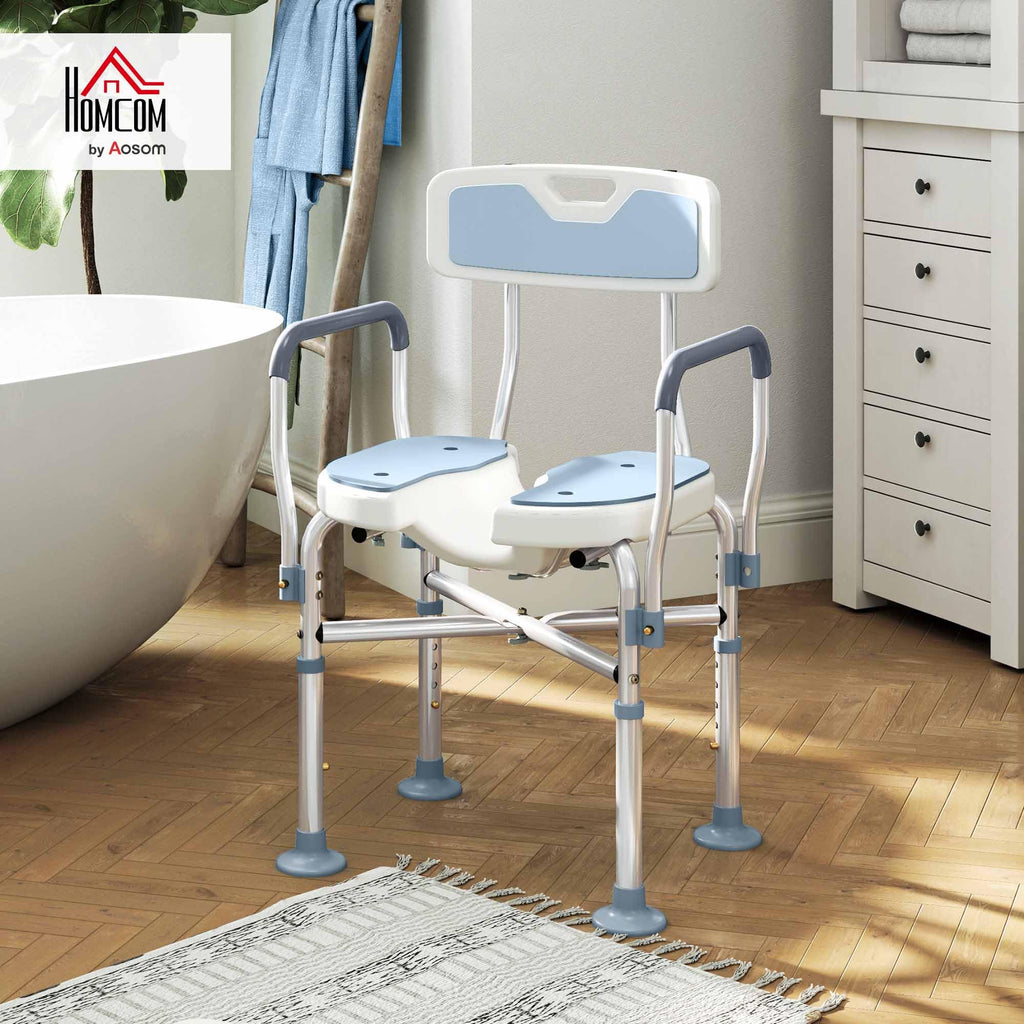 Padded Shower Chair with Arms and Back M18152