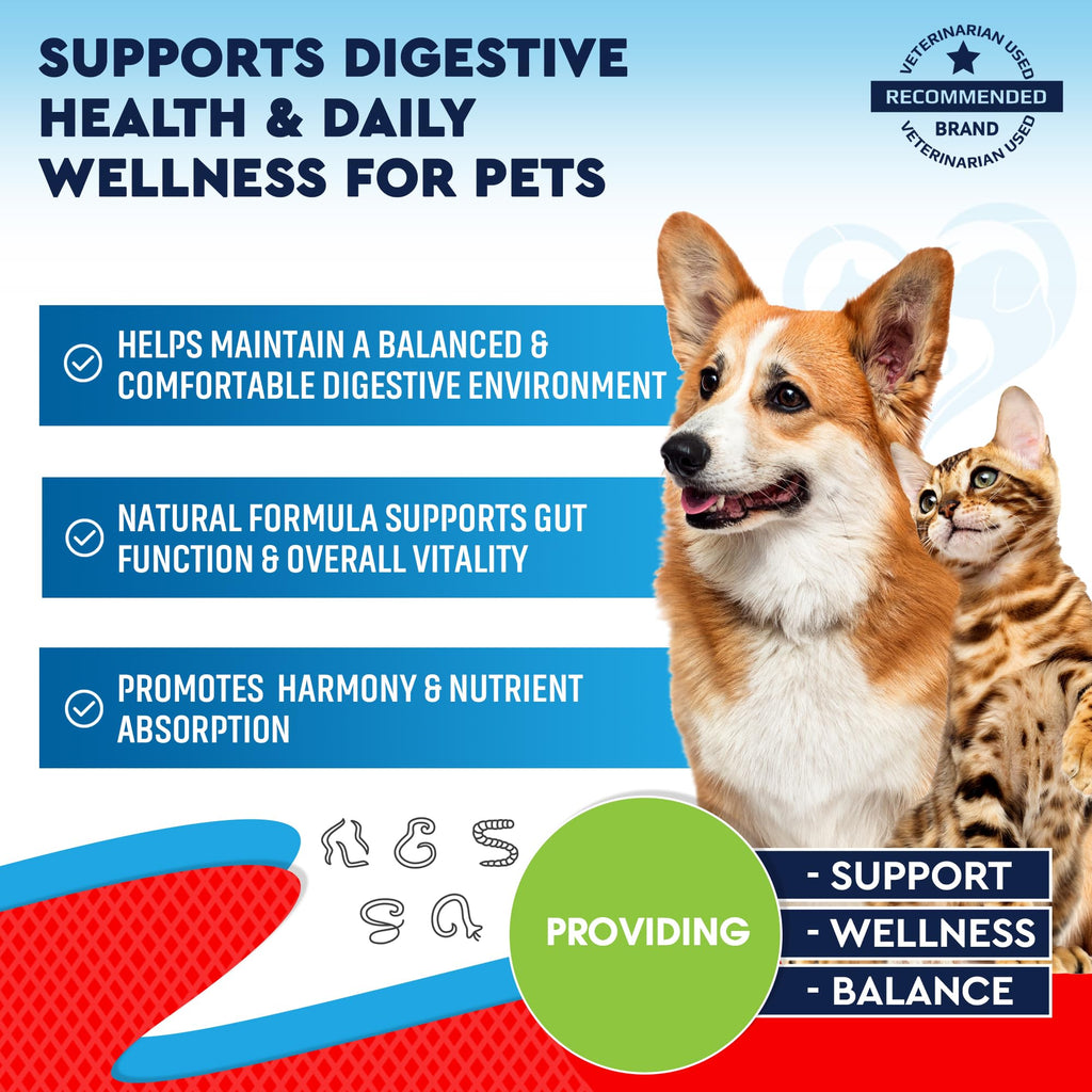 Herbal Cleanse with Wormwood, Black Walnut for Dogs, Puppies & Cats X5159