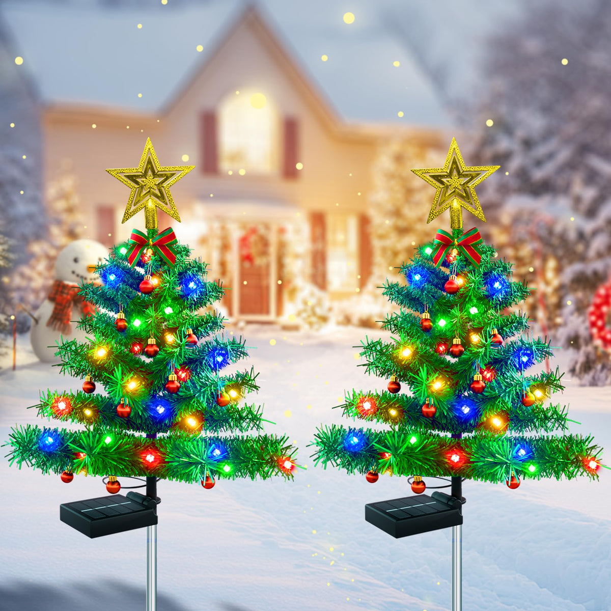 Solar Outdoor Christmas Tree Lights A799