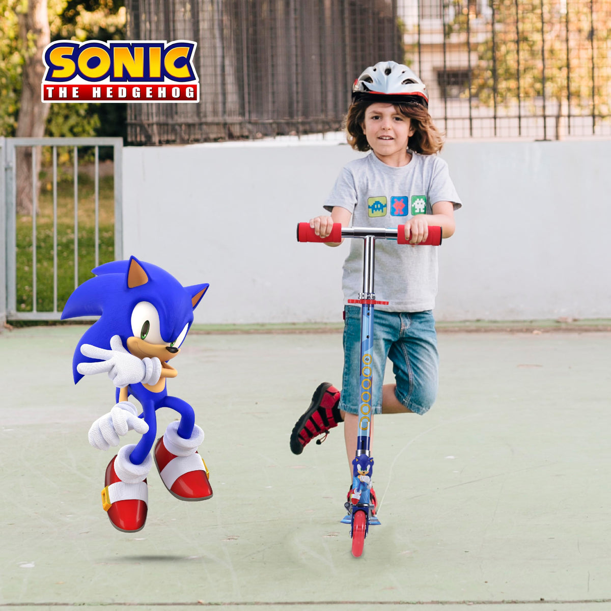 2 Wheel Foldable Kids Kick Scooter with LED Wheels I33363
