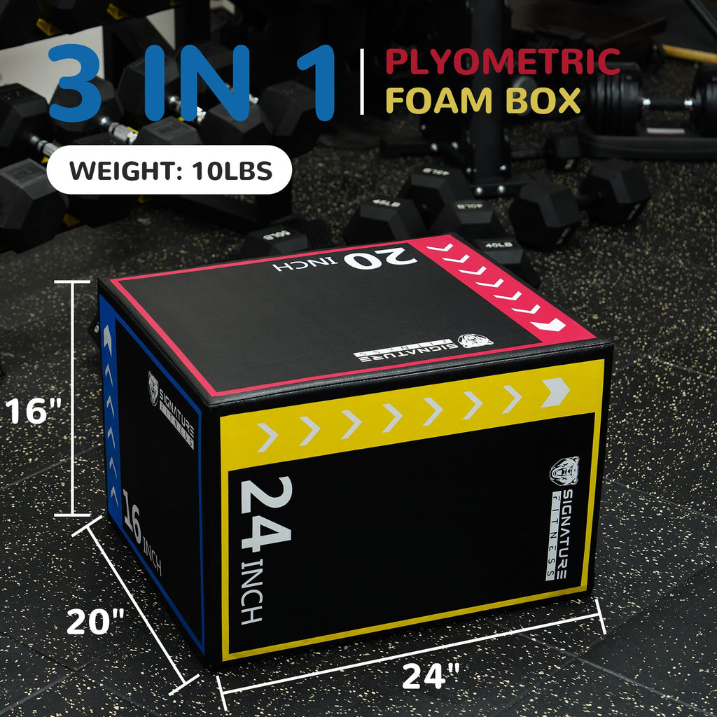 3-in-1 Plyometric Box with Anti Slip Surface T25294