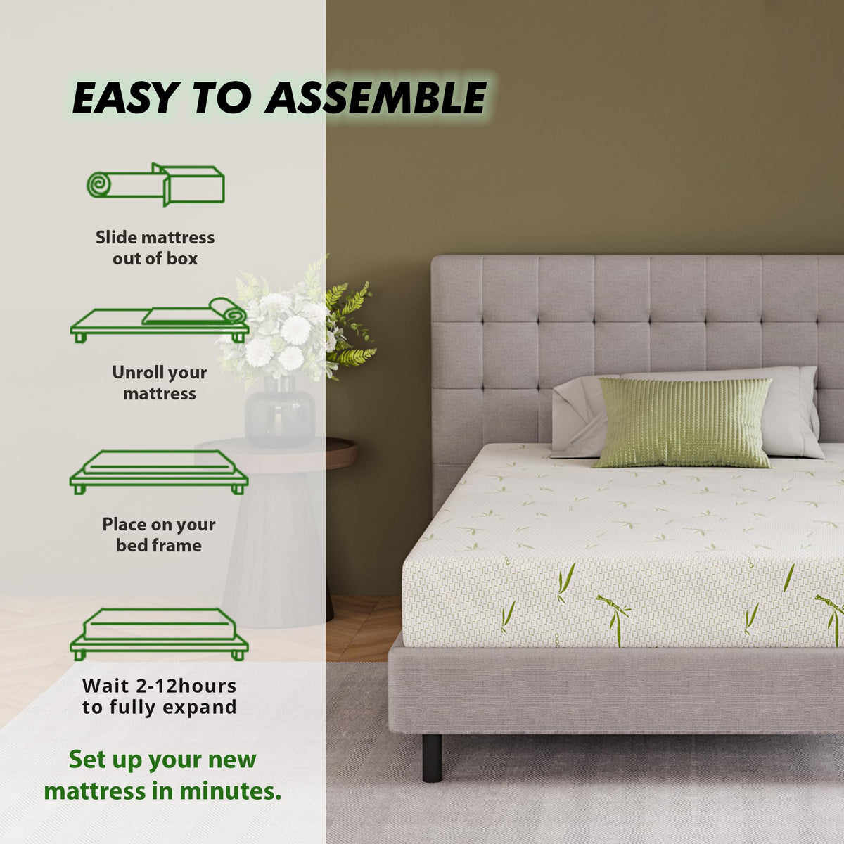 6 Inch Twin Gel Memory Foam Mattress Q277305