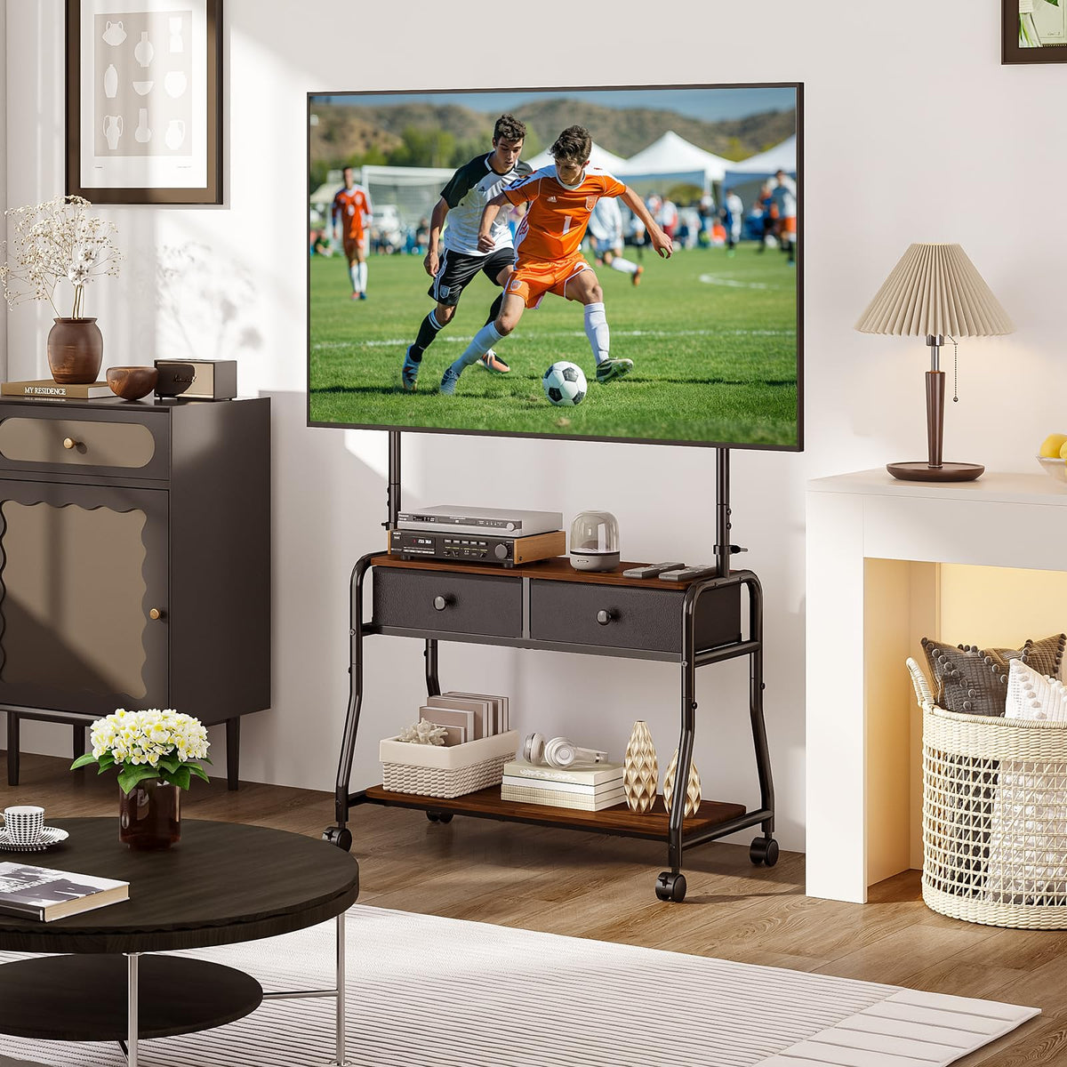 Rolling TV Stand with Mount for 32–75 Inch TVs L78743