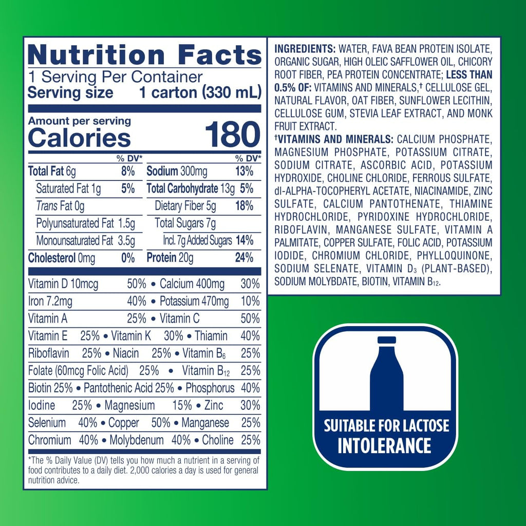 Vanilla Plant-Based Vegan Protein Nutrition Shake 12 Pack G111594