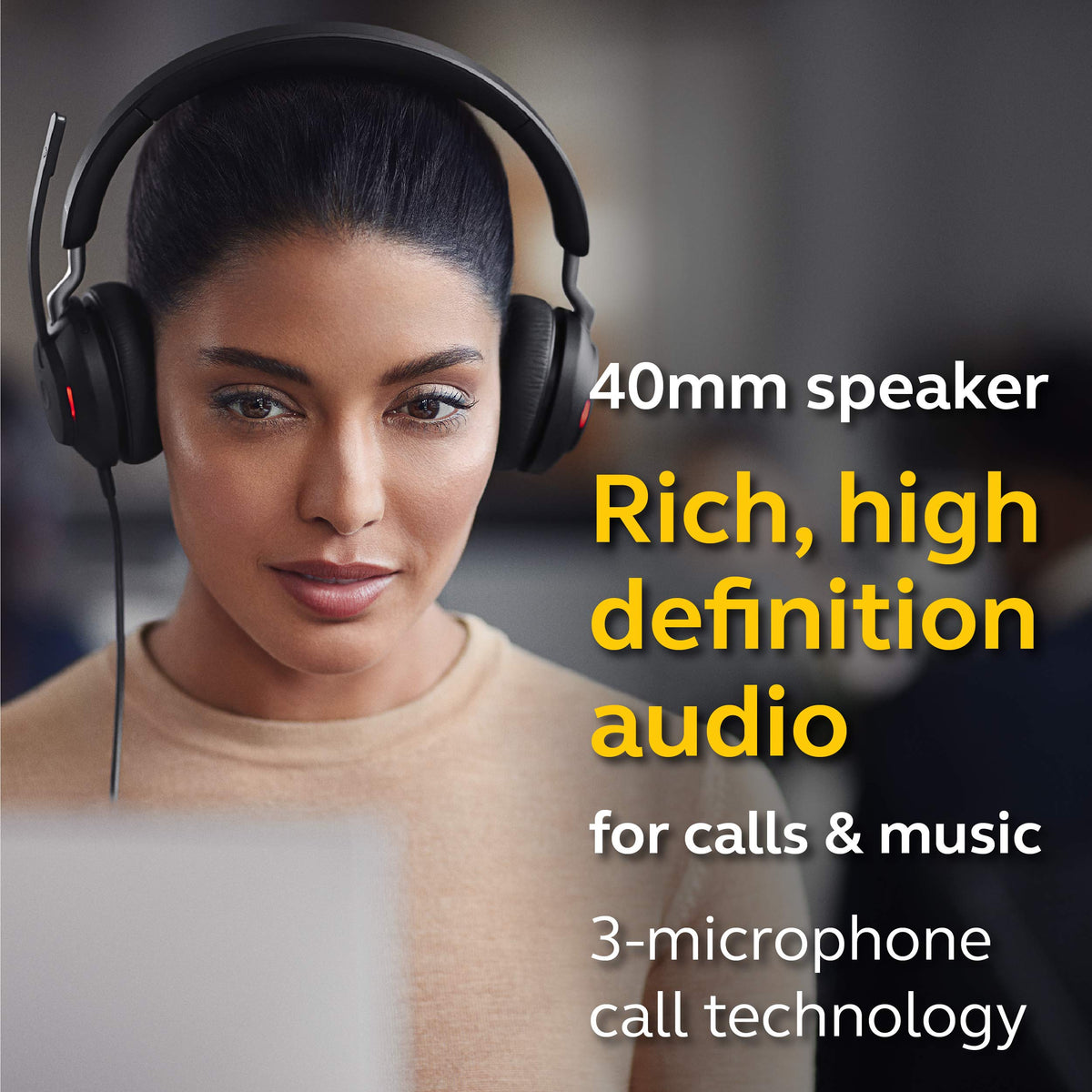 Wired USB-A Stereo Black Headset G253361
