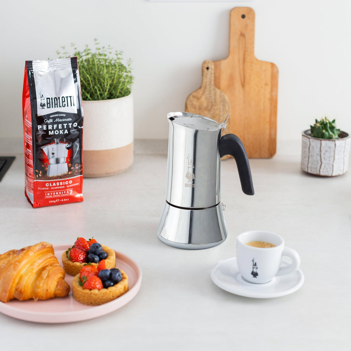 Stainless Steel Stovetop Coffee Maker 6 Cups R2338