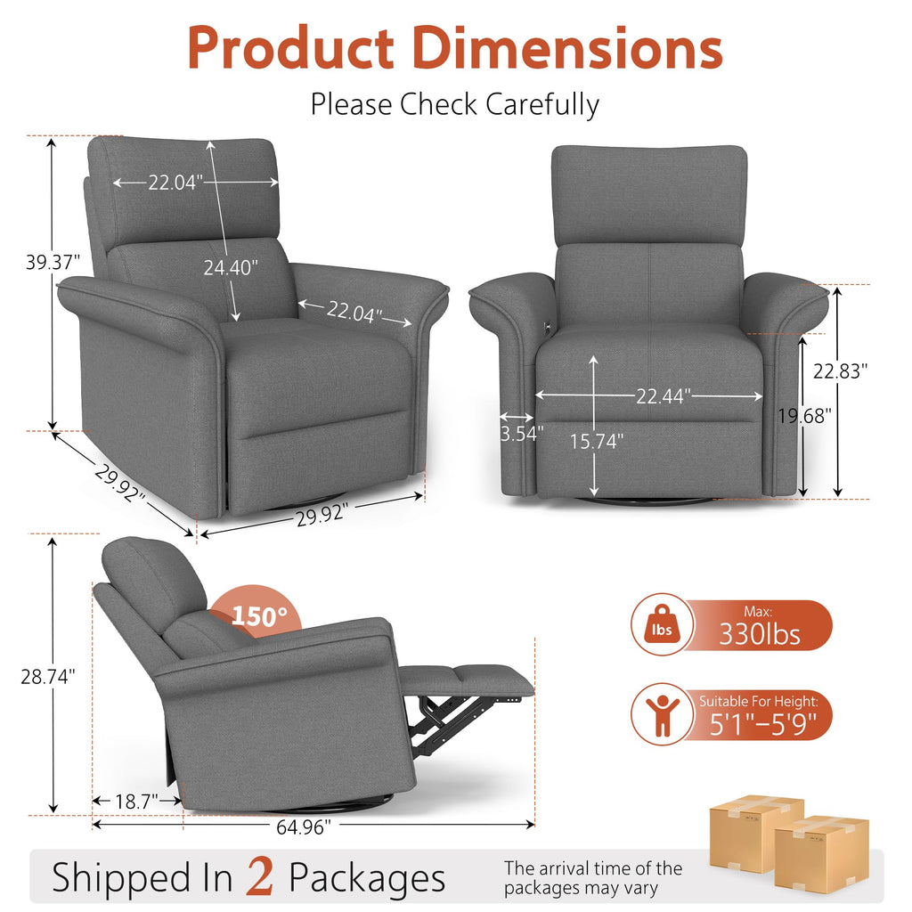 Power Swivel Rocker Recliner Chair G561