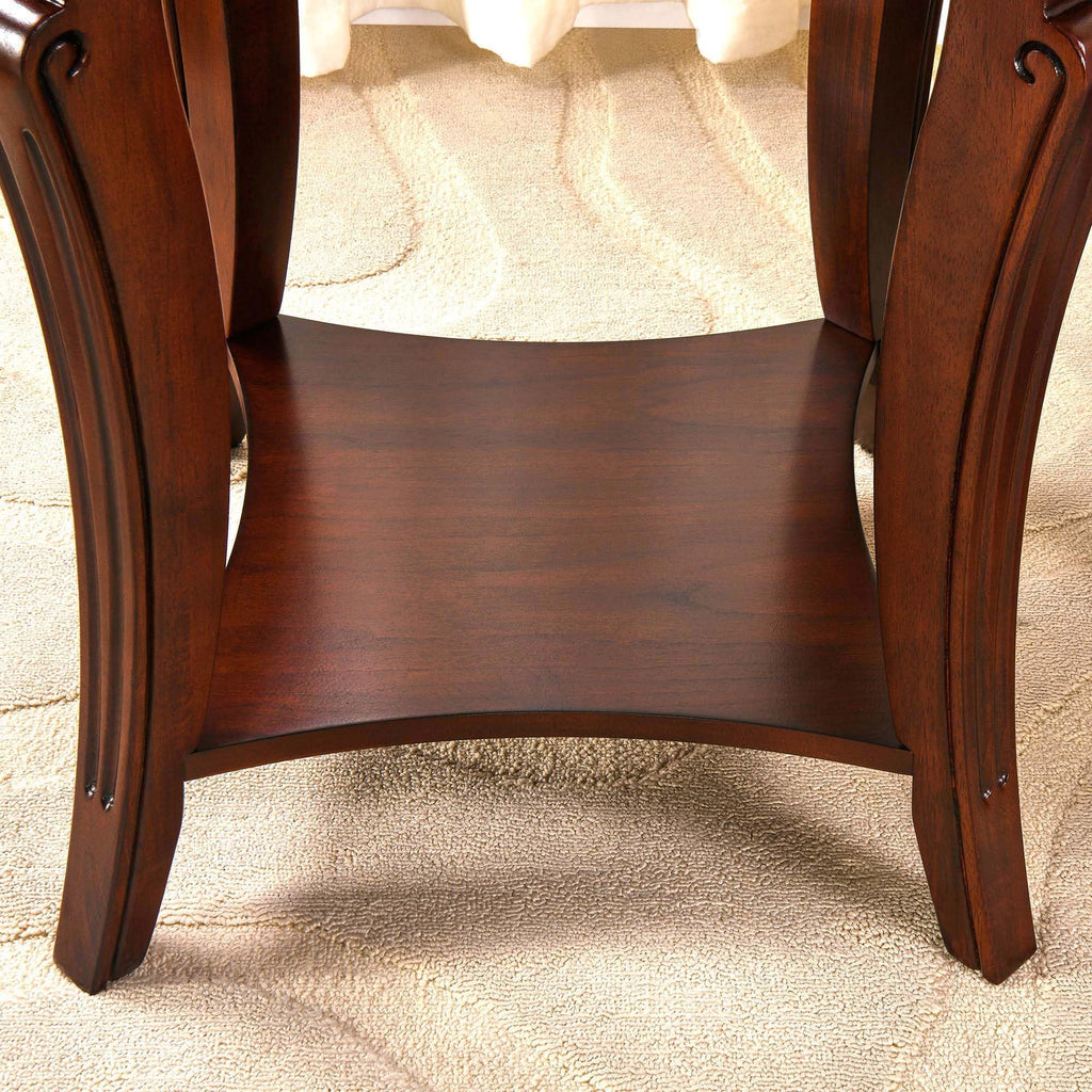 Set of 2 Solid Wood End Table A93620